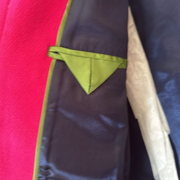 J. Crew Women’s Cocoon coat in Italian stadium-cloth wool blend size 4 Fushia - Picture 7 of 9